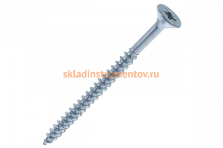 Универсальные шурупы для дерева Зубр ДСП, ДВП, оцинкованные, PZ, 6,0x90 мм, ТФ7, 10 шт 4-300377-60-090