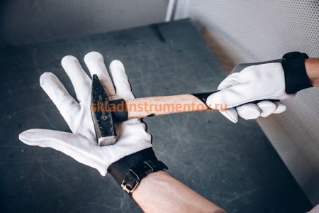 Кожаные перчатки Jeta Safety Winter Mechanic, цвет черный/белый JLE305-9/L