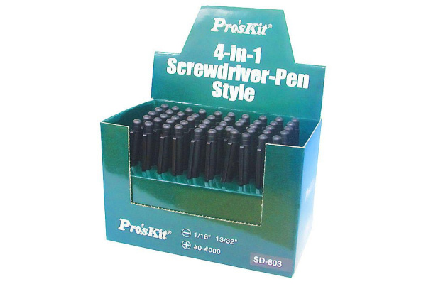 Отвертка 4 в 1 в виде ручки ProsKit 4 биты 50 штук SD-803 С00035817