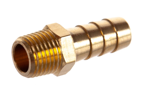 Штуцер пневматический (1/4"M - елочка 10 мм) ЭВРИКА ER-MH04/06