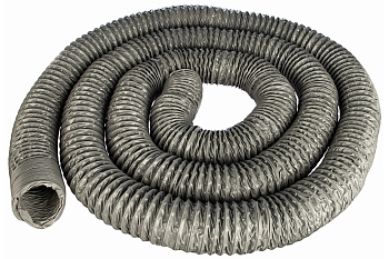 Серый универсальный шланг ПВХ длиной 10м, d 100мм, стенка 0,3мм JET PVP300.100.10