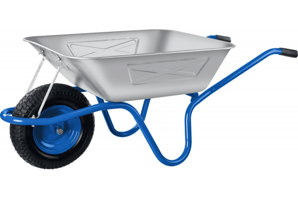 Тачка с широким пневматическим колесом Зубр ПТ-250 250 кг 39907