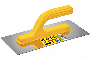 Нержавеющая гладилка с пластиковой ручкой Stayer Master 130х270 мм 08012_z01