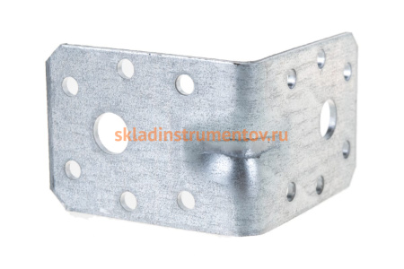 Крепежный усиленный уголок ЗУБР УКУ-2.5 45х60х60 х 2.5мм 31011-60