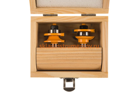 Набор фрез комбинированных рамочных (2 шт; 41.3х23 мм; R 12 мм; хвостовик 12 мм) по дереву Энкор 10590