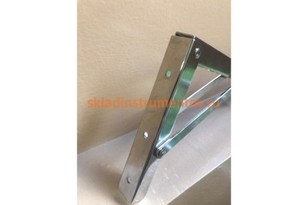 Складной кронштейн для полок MFK-TORG 300х155мм никель SB-53 НЕКОНДИЦИЯ К-53-300х155