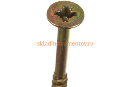 Универсальные шурупы для дерева, ДСП, ДВП Зубр желтопассивированные, PZ, 6,0x90мм, ТФ1, 70 штук 4-300391-60-090