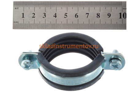 Трубный хомут с гайкой ЗУБР 1 1/2", 8штук, оцинкованный 37850-47-52