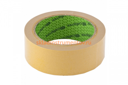 Клейкая двусторонняя лента СИБРТЕХ 38 мм х 5 м, на тканевой основе Сибртех 88710