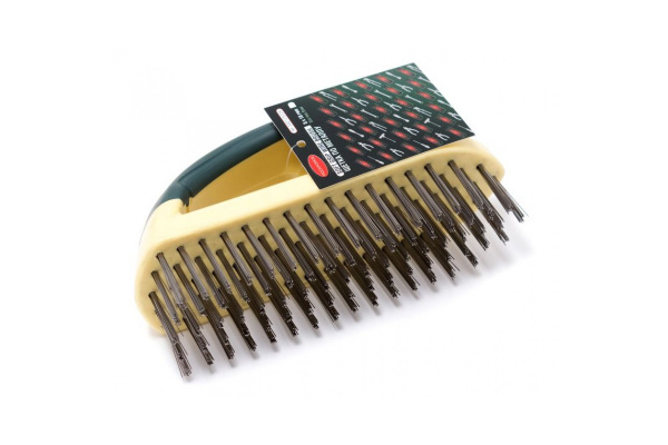 Щетка по металлу ROCKFORCE ручная, в пластиковом корпусе RF-340125228