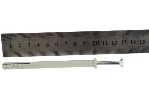 Дюбель-гвоздь полипропиленовый с потайным бортиком 50 шт. (8х100 мм; ТФ5) Зубр 4-301345-08-100