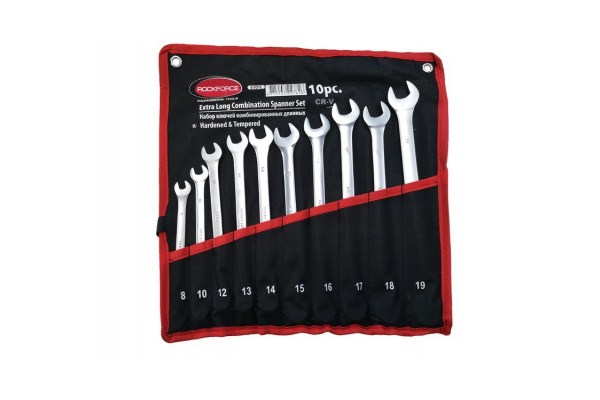 Набор комбинированных удлиненных ключей 10 предметов ROCKFORCE RF-5101L