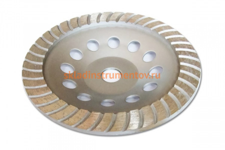 Чашка алмазная зачистная 180 мм ПРОФИ "Turbo" SANTOOL 060525-180