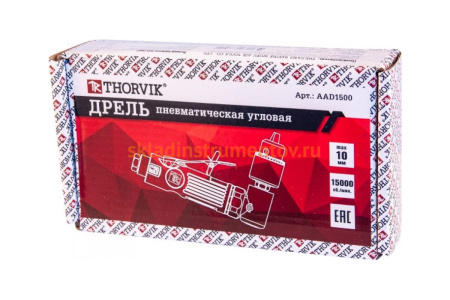 Пневматическая угловая дрель Thorvik AAD1500 52640