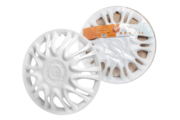 Колесные колпаки передние Airline 16" Х5, на Газель, белые, 2 шт. AWCC-16-13