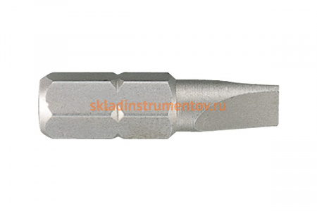 Торцевая вставка (бита) 1/4", Slotted, 5х0.8мм, 25мм KING TONY 102505S1