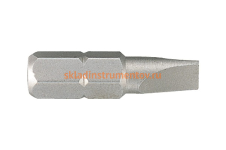 Торцевая вставка (бита) 1/4", Slotted, 5х0.8мм, 25мм KING TONY 102505S1