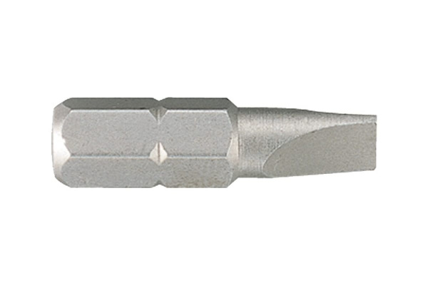 Торцевая вставка (бита) 1/4", Slotted, 5х0.8мм, 25мм KING TONY 102505S1