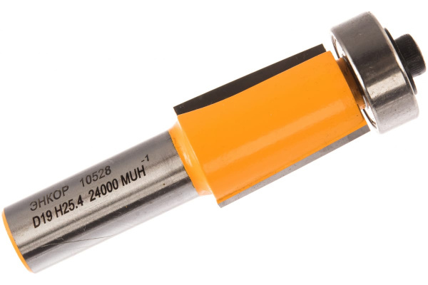 Фреза кромочная прямая (19х25.6 мм; хвостовик 12 мм) по дереву Энкор 10528