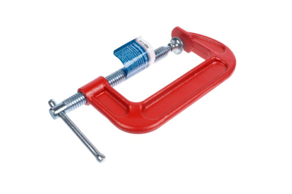 Струбцина РемоКолор G-образная, усиленная, 100 мм, 44-1-600