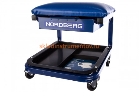 Ремонтное сиденье на колесах с выдвижным ящиком NORDBERG N30S1
