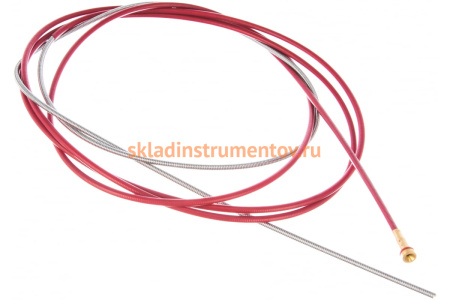 Канал направляющий (3 м; 1.0-1.2 мм; сталь; красный) Foxweld 2831