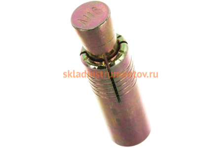 Анкер с клином Зубр желтопассивированный, 22x63мм, ТФ6 4-302076-16-063