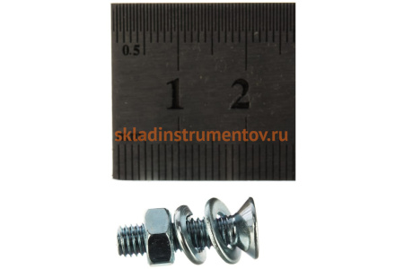 Винт ЗУБР DIN965 в комплекте с гайкой DIN934 16 шт, 303456-05-020