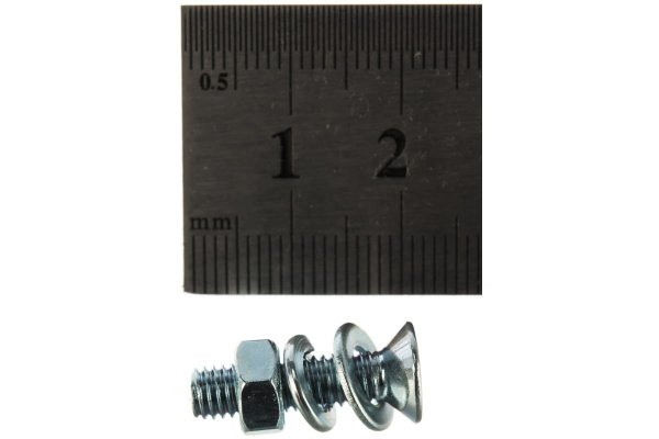 Винт ЗУБР DIN965 в комплекте с гайкой DIN934 16 шт, 303456-05-020