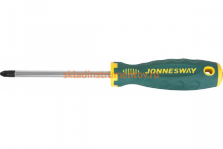 Отвертка Jonnesway D71Z2100 Anti-Slip Grip Pozidriv PZ2 6x100x219 мм 49226