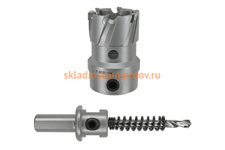 Коронка по металлу HM (38х28 мм; хвостовик 13 мм; комплект) D.BOR HS-HM-28-038-T