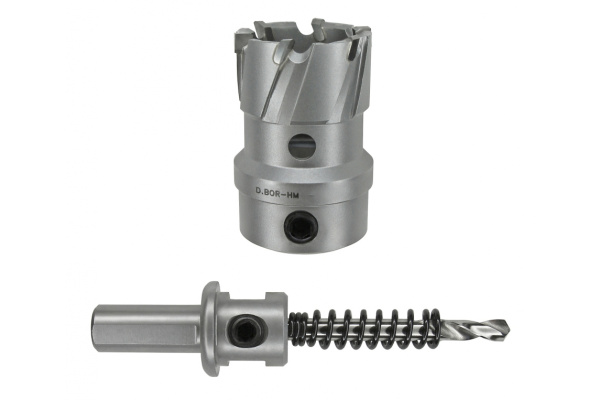 Коронка по металлу HM (40х28 мм; хвостовик 13 мм; комплект) D.BOR HS-HM-28-040-T