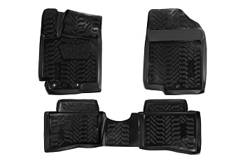 Ковры в салон Airline 3D с подпятником для Hyundai Solaris I 10-17 4 шт. ACM-PS-36