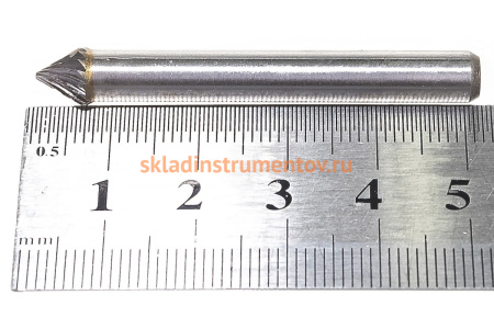 Борфреза твердосплавная зенкер 60 град. с двойной насечкой (8х6 мм; хвостовик 6 мм) ПНЕВМО-ТРЕЙД J0806-M06