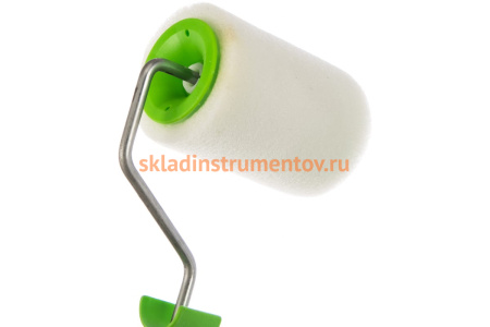 Валик СИБРТЕХ ПОРОЛОН с ручкой,100 мм, D - 48 мм 80101