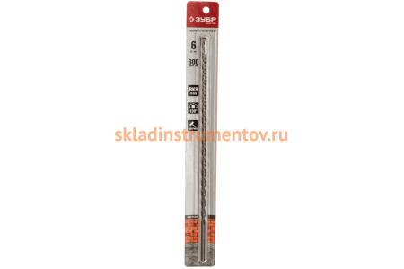 Сверло по бетону "Мастер" (6х300 мм) Зубр 2922-300-06
