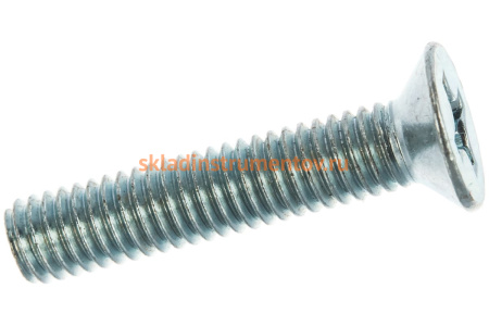 Винт ЗУБР DIN 965, M6 x 30 мм, 7 шт, кл. пр. 4.8, оцинкованный, 303116-06-030