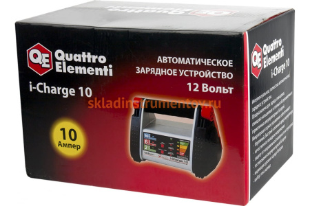 Зарядное устройство QUATTRO ELEMENTI i-Charge 10 полный автомат 771-152