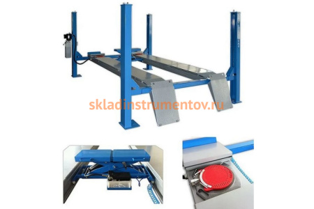 Электрогидравлический 4-х стоечный подъемник TROMMELBERG г\п 5 т TST455CWAL