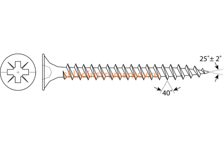 Универсальные шурупы Зубр для дерева ДСП ДВП желтопассивированные PZ 5.0x70 мм ТФ1 100 шт. 4-300391-50-070