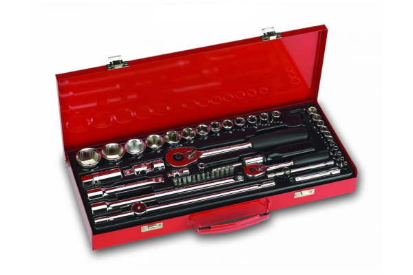 Набор торцевых головок с квадратом 1/4 и 1/2 и с битами, 52 предмета CIMCO 11 3152