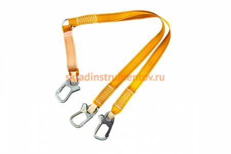 Ленточный двойной нерегулиуемый строп с амортизатором Сибртех модель аАД 89511