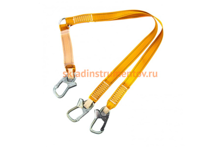 Ленточный двойной нерегулиуемый строп с амортизатором Сибртех модель аАД 89511