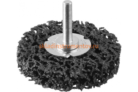 Щетка дисковая ЭКСПЕРТ (63 мм; 15 мм нейлоновая проволока с абразивным покрытием, с открытой агрессивной структурой) для дрели Зубр 35162-063