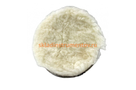 Губка для полировки из овечьей шерсти самоцепляющаяся 180 мм ROCKFORCE RF-PSP180V