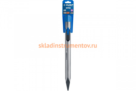 Зубило пикообразное БУРАН (400 мм; HEX 28) Зубр 29372-00-400