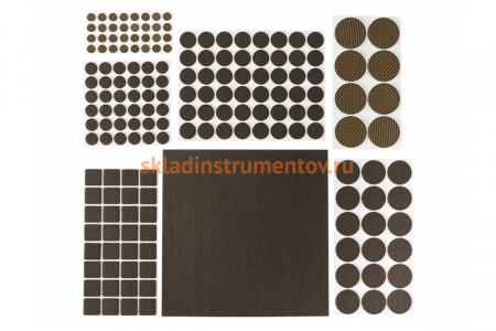 Набор самоклеящихся накладок на мебельные ножки Stayer COMFORT 98шт коричневые 40916-H98