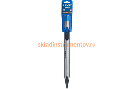 Зубило пикообразное БУРАН (400 мм; HEX 28) Зубр 29372-00-400