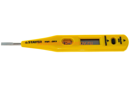 Цифровой тестер напряжения со световым индикатором 12-220В, 125мм STAYER MASTER 45290