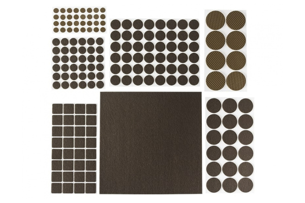 Набор самоклеящихся накладок на мебельные ножки Stayer COMFORT 98шт коричневые 40916-H98